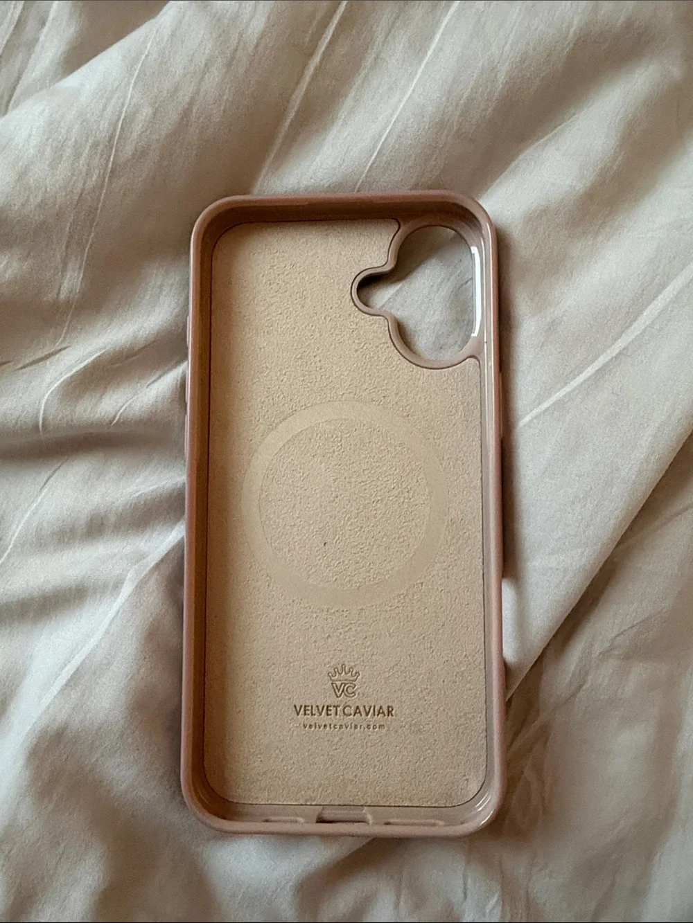 IPHONE 16 plusVelvet Caviar Blush Pink Protective Phone Case